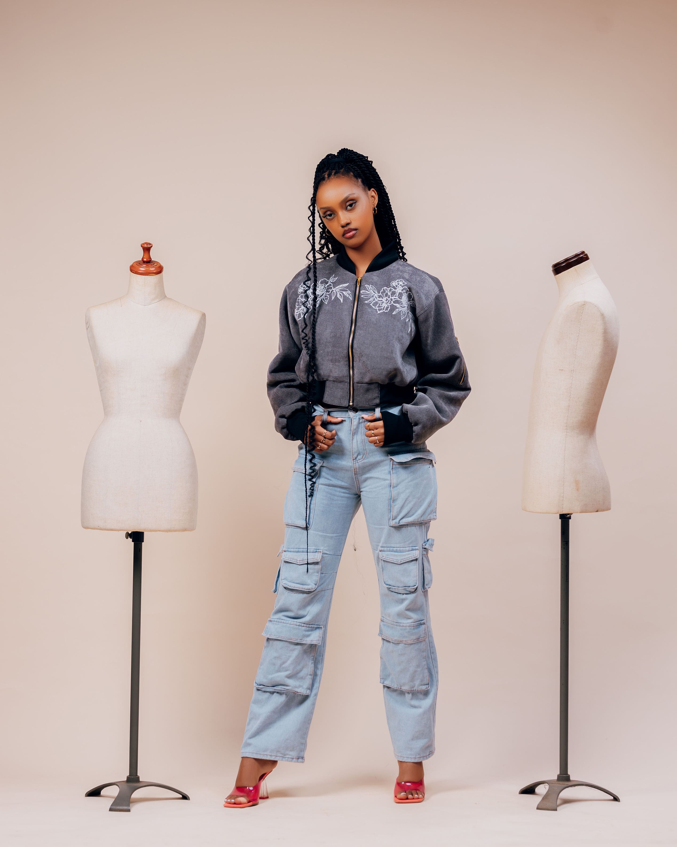 Primrose Cropped Bomber Jacket