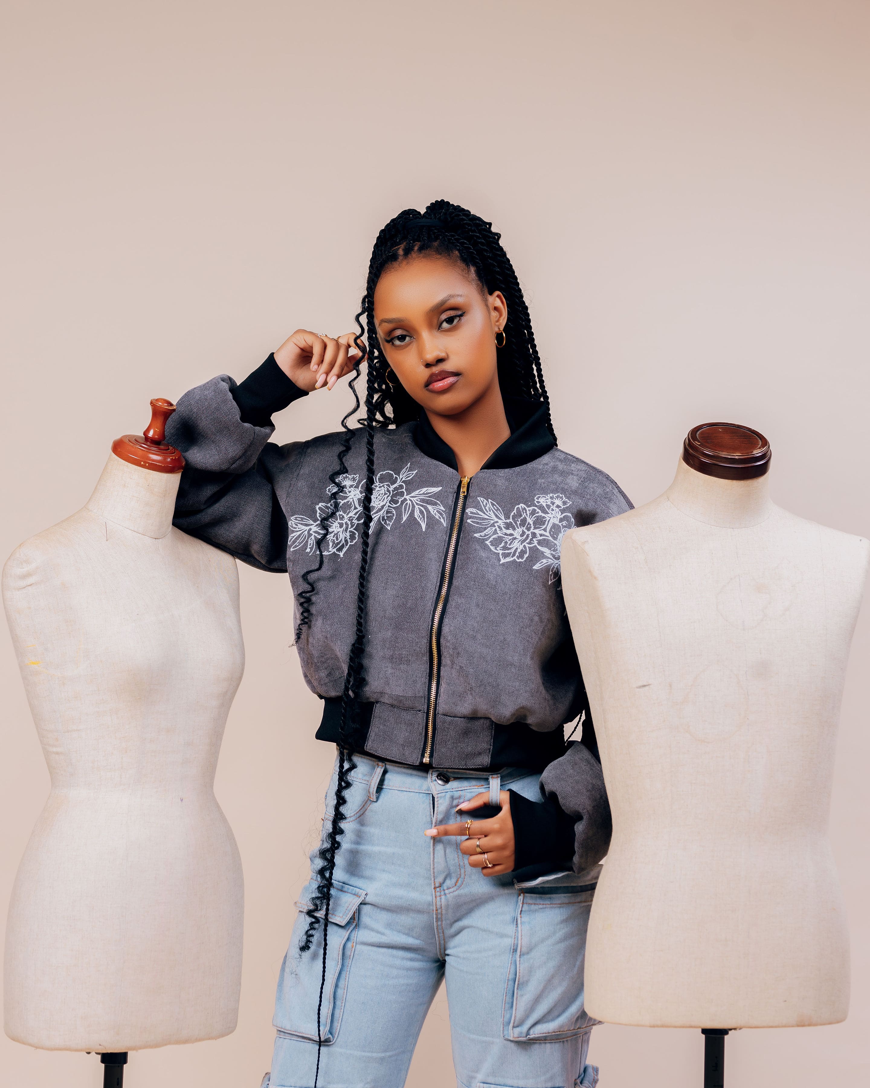 Primrose Cropped Bomber Jacket