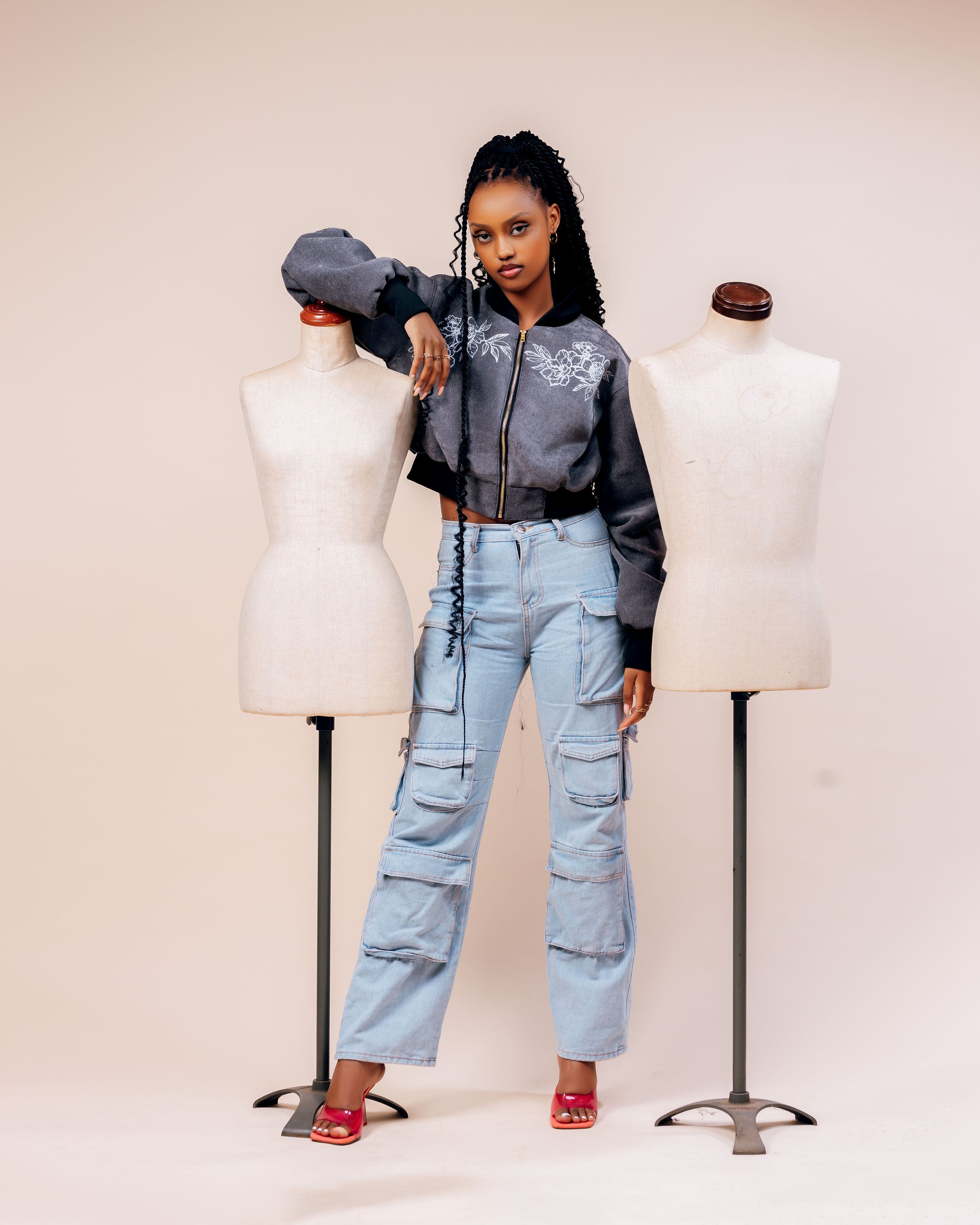 Primrose Cropped Bomber Jacket