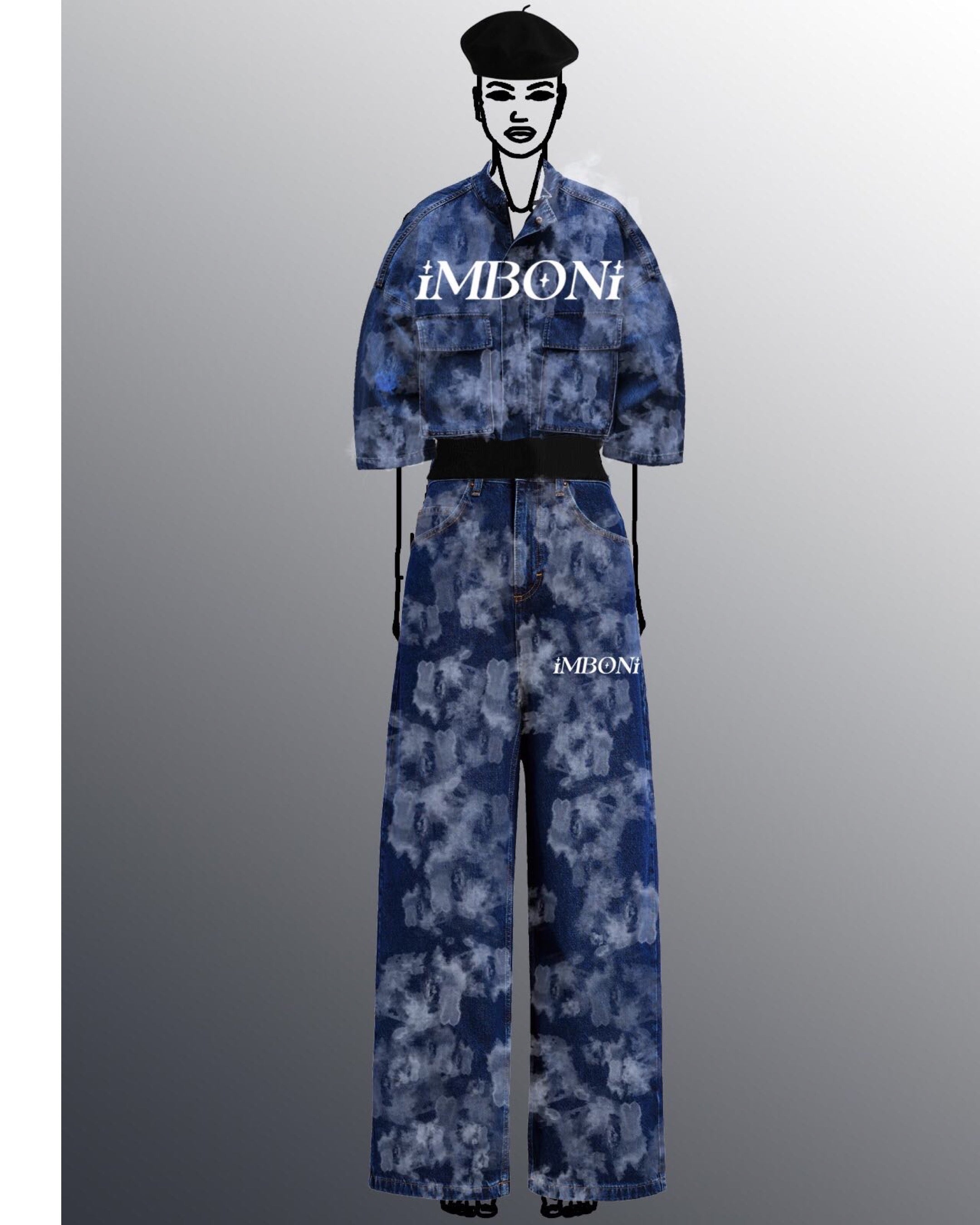 IMBONI(blue camouflage) set